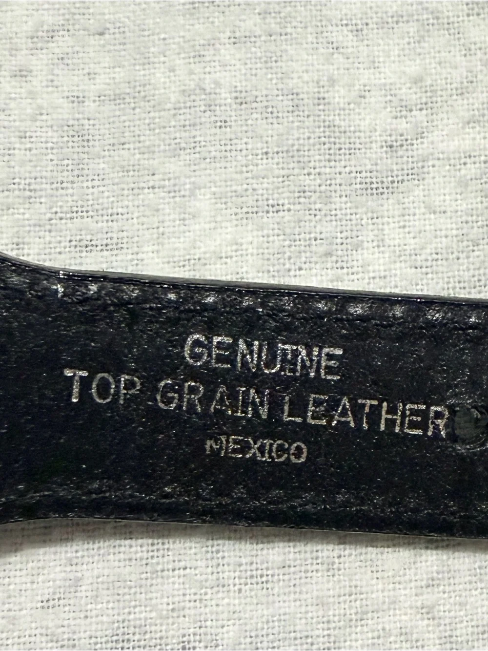 Vintage Wrangler Leather Western Belt Handcrafted Old Sonora Mexico Black 26/65